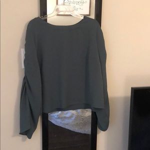 Prologue green cropped top